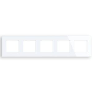 Revolo Touch päťnásobný sklenený panel SR/SR/SR/SR/SR-001 - Biely