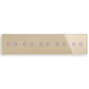 Revolo Touch päťnásobný sklenený panel C2/C2/C2/C2/C2-005 - Zlatý