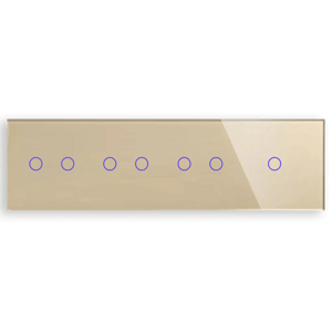 Revolo Touch štvoritý sklenený panel C2/C2/C2/C1-005 - Zlatý