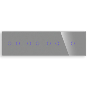 Revolo Touch štvoritý sklenený panel C2/C2/C2/C1-012 - Strieborný