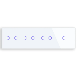Revolo Touch štvoritý sklenený panel C2/C2/C2/C1-001 - Biely