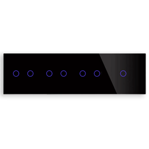 Revolo Touch štvoritý sklenený panel C2/C2/C2/C1-003 - Čierny