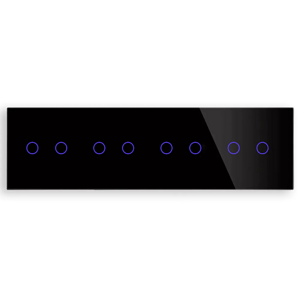 Revolo Touch štvoritý sklenený panel C2/C2/C2/C2-003 - Čierny
