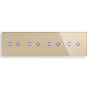 Revolo Touch štvoritý sklenený panel C2/C2/C2/C2-005 - Zlatý