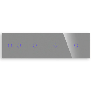 Revolo Touch štvoritý sklenený panel C2/C1/C1/C1-012 - Strieborný