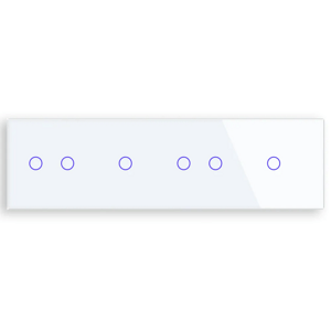 Revolo Touch štvoritý sklenený panel C2/C1/C2/C1-001 - Biely
