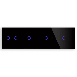 Revolo Touch štvoritý sklenený panel C2/C1/C1/C1-003 - Čierny