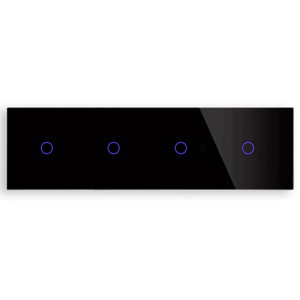 Revolo Touch štvoritý sklenený panel C1/C1/C1/C1-003 - Čierny