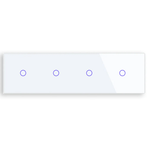 Revolo Touch štvoritý sklenený panel C1/C1/C1/C1-001 - Biely