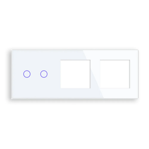 Revolo Touch trojitý sklenený panel C2/SR/SR-001 - Biely