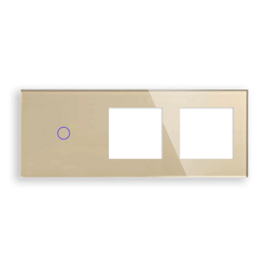 Revolo Touch trojitý sklenený panel C1/SR/SR-005 - Zlatý