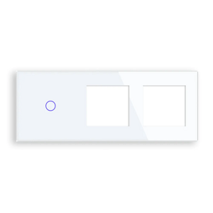 Revolo Touch trojitý sklenený panel C1/SR/SR-001 - Biely
