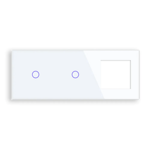 Revolo Touch trojitý sklenený panel C1/C1/SR-001 - Biely