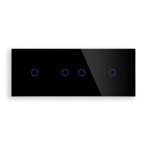 Revolo Touch trojitý sklenený panel C1/C2/C1-003 - Čierny