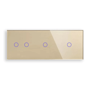 Revolo Touch trojitý sklenený panel C2/C1/C1-005 - Zlatý