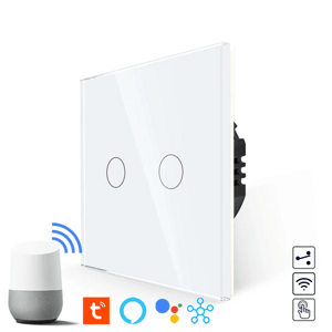 Revolo Touch WiFi dotykový schodiskový vypínač č.5B - Biely