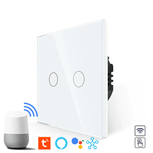 Revolo Touch WiFi dotykový vypínač č.5 - Biely