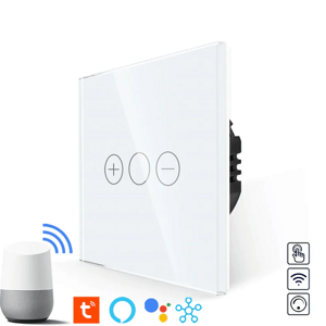Revolo Touch WiFi dotykový stmievač trojtlačidlový č.1 - Biely