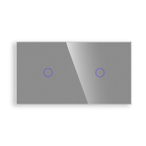 Revolo Touch dvojitý sklenený panel C1/C1-012 - Strieborný