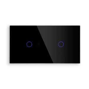 Revolo Touch dvojitý sklenený panel C1/C1-003 - Čierny
