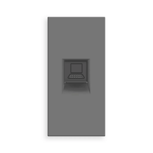 Revolo Touch internetový polmodul LAN RJ45 Cat.6 - Strieborný