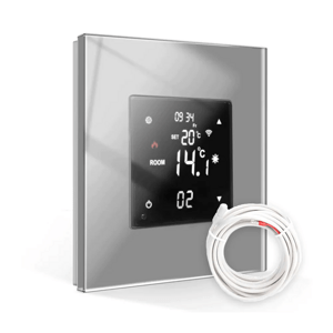 Revolo Touch WiFi digitálny termostat s externou sondou - Strieborný