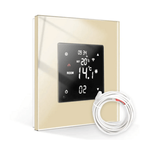 Revolo Touch WiFi digitálny termostat s externou sondou - Zlatý