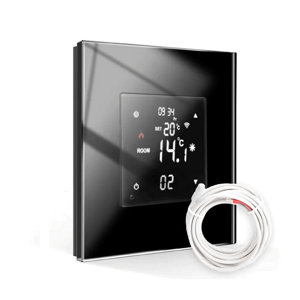 Revolo Touch WiFi digitálny termostat s externou sondou - Čierny