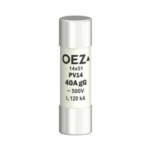 Poistka PV14 50A aM AC 400 V / DC 250 V,14×51 (OEZ)