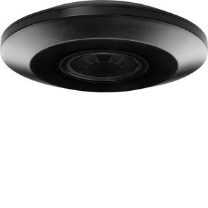 Ultra flat PIR motion sensor 360°, IP20, 2000W, 2,5cm depth, black