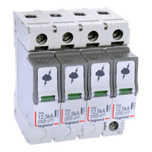 Zvodič prepätia 4P B+C, 12,5kA, 12,5/60kA; B+C (Legrand)