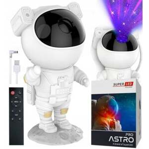 Hviezdny Galaxy 3D laserový projektor astronaut + diaľ. ovládanie