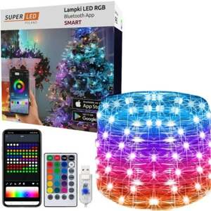 Vianočné osvetlenie RGB LED 200,  USB  Bluetooth Smart 20m Wifi Tuya SuperLED