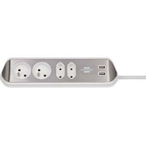 brennenstuhl®estilo rohová zásuvková lišta s funkciou nabíjania USB 4-násob (Brennenstuhl)
