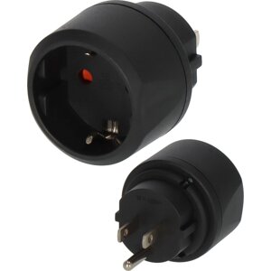Cestovný adaptér ochranný kontakt => USA (Brennenstuhl)