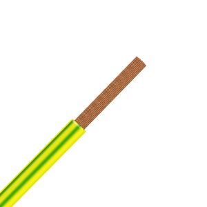 Kábel CYA 1,0=H05V-K zeleno/žltý