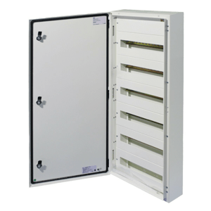 Rozvádzač  nástenný 108M-6rad IP65, biele. dv., celoplech., T-BOX (Technoplast)