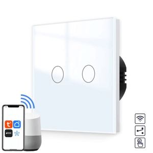 Revolo Touch WiFi dotykový schodiskový vypínač č.5B - Biely