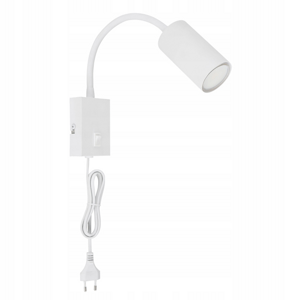 Svietidlo nástenné 1xGU10 s vypínačom 440x70mm biele  (Globo)