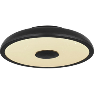 Svietidlo stropné 18W +3W RGB + reproduktor  3W , CCT s DO,  280mm  , 820lm čierne (Globo)