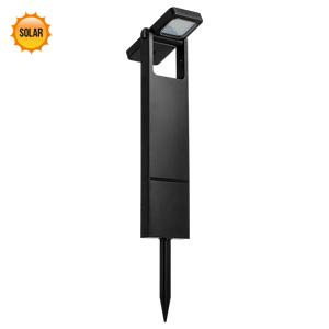Svietidlo záhradné ZAX LED 4W Solar IP64 čierne , 490mm x 105mm x 30mm(luxera)