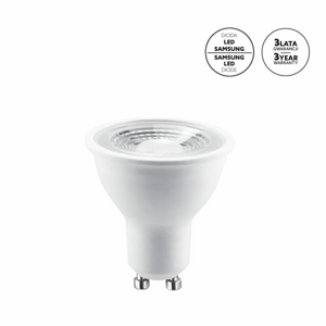 Žiarovka LED 5W, GU10, 3000K, 480lm, Ra 80, 80° PREMIUM (Kobi)