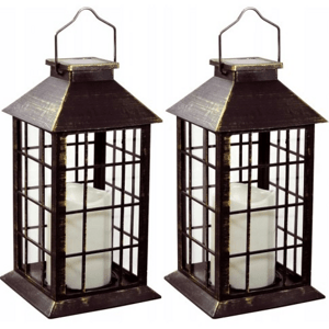 Svietidlo solárne Lucerna 2700K , 140x140x270 mm 2ks