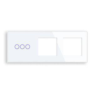 Revolo Touch štvoritý sklenený panel SR/SR/SR/C3-001 - Biely