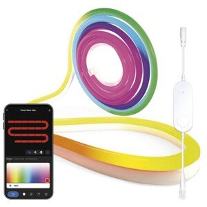 GoSmart Flexibilný LED pásik NEON biely, 3 m, 24 W, RGB, stmievateľný, WiFi