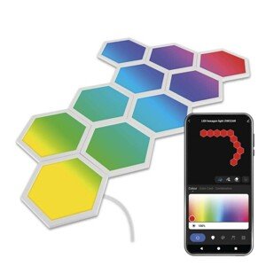 GoSmart LED svietidlo Hexagon, 10 dielov, 19 W, RGB, stmievateľné, WiFi