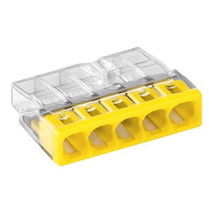 WAGO push-wire connector, 5-conductors, model 2273-205,,0,5-2,50mm2,10 pcs