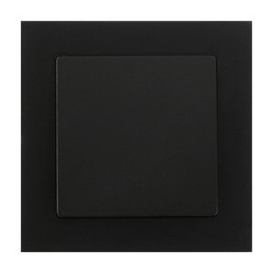 Jednopólový podomietkový vypínač s osvetlením Malta 10A, 250V, WP-1M/S, matná čierna