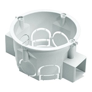 Serial, flush-mounted junction box - 60 mm shallow, white