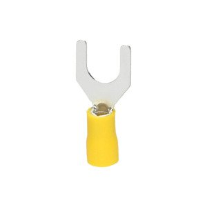 Vidlica izolovaná lisovacia 6mm2 pre M6 žltá - balenie 100ks (ORNO)